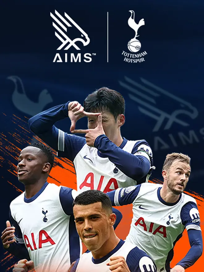 AIMS x Tottenham Hotspur partnership creative featuring first-team players
